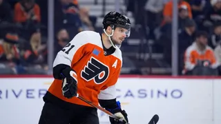 Philadelphia Flyers' Scott Laughton during an NHL hockey game