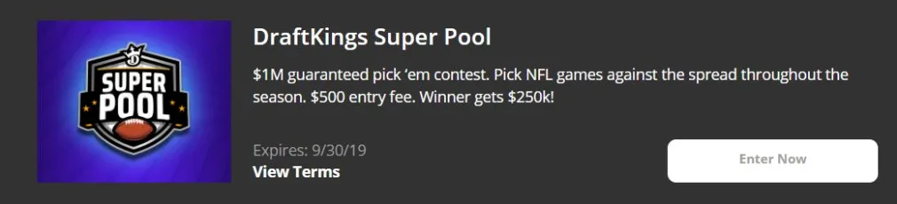 DraftKings Promotion Super Pool