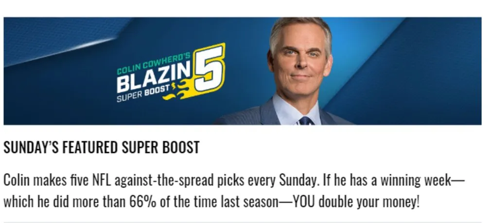Fox Bet NFL Promotion Blazin 5