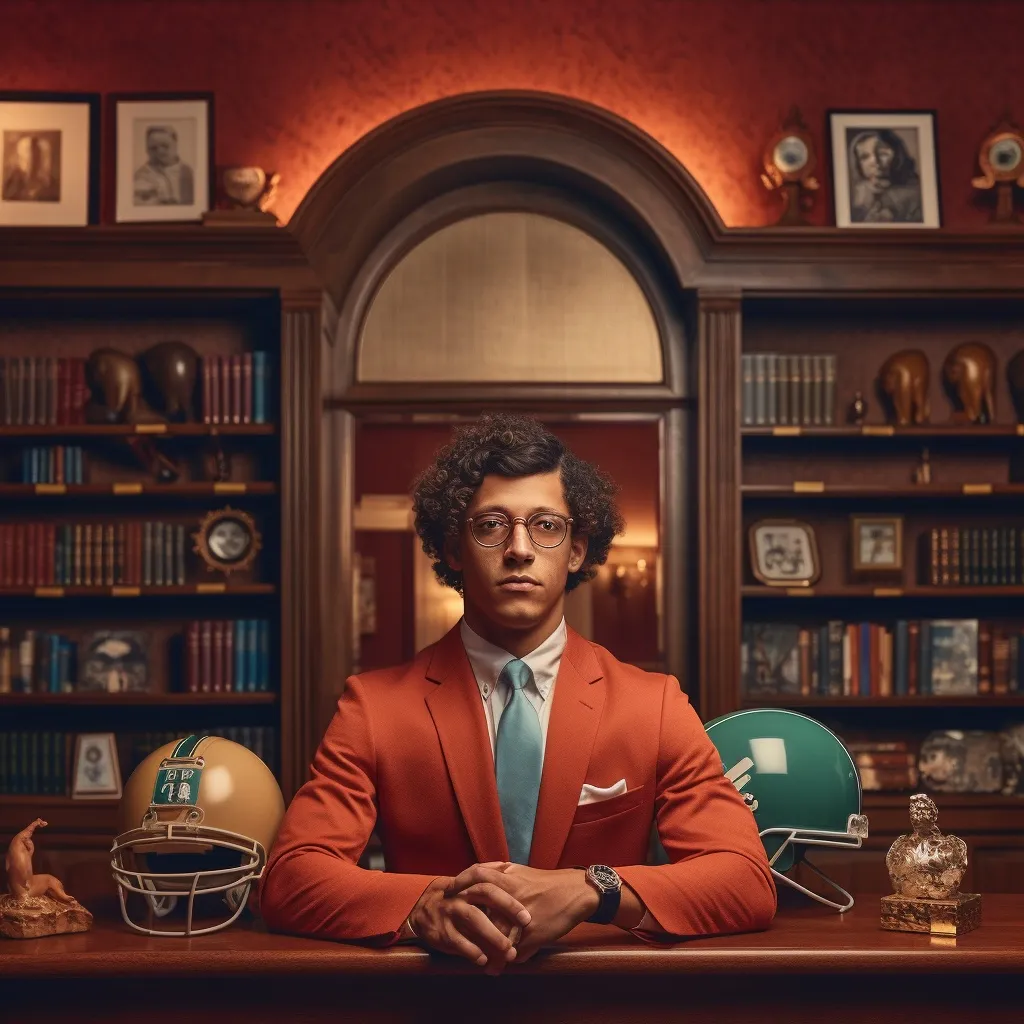 Patrick Mahomes starring in a Wes Anderson movie