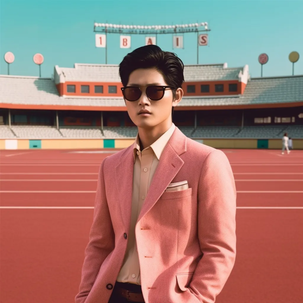 Shohei Ohtani starring in a Wes Anderson movie