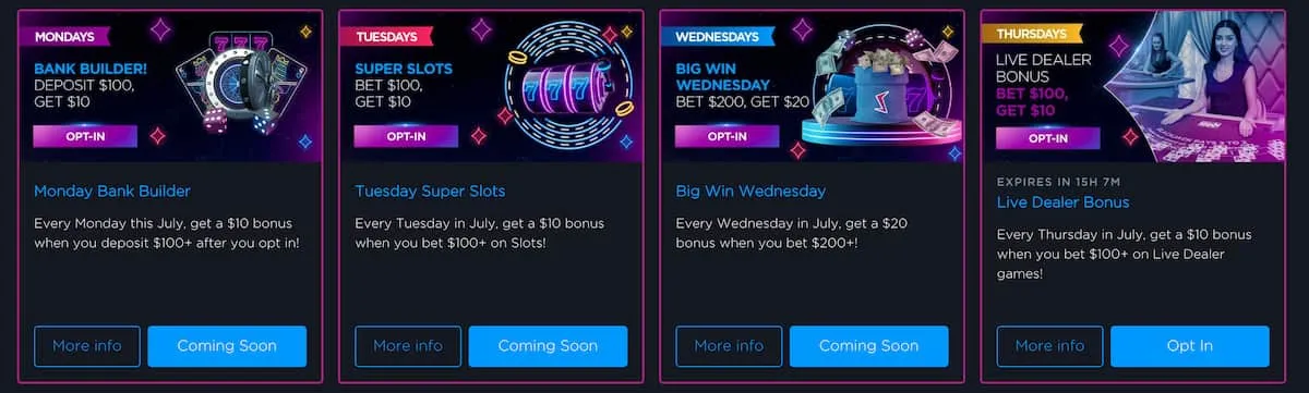 Stardust Casino Daily Bonuses