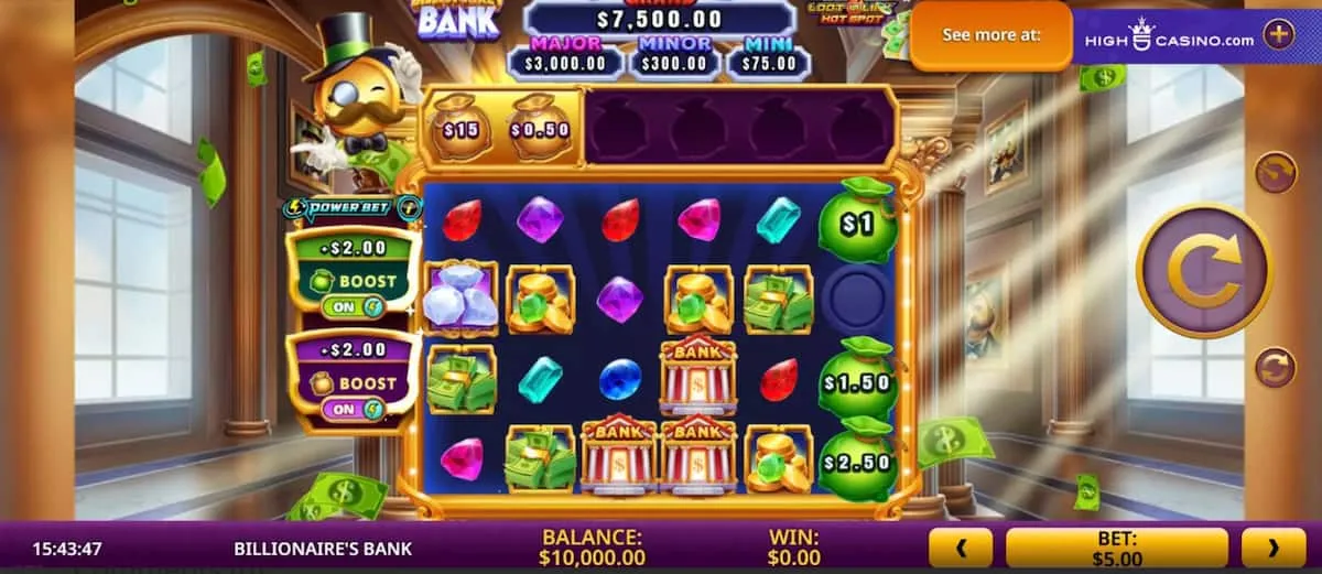 Billionaire’s Bank Slots