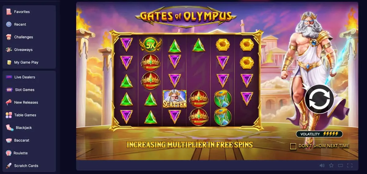 Chanced Casino Gates of Olympus