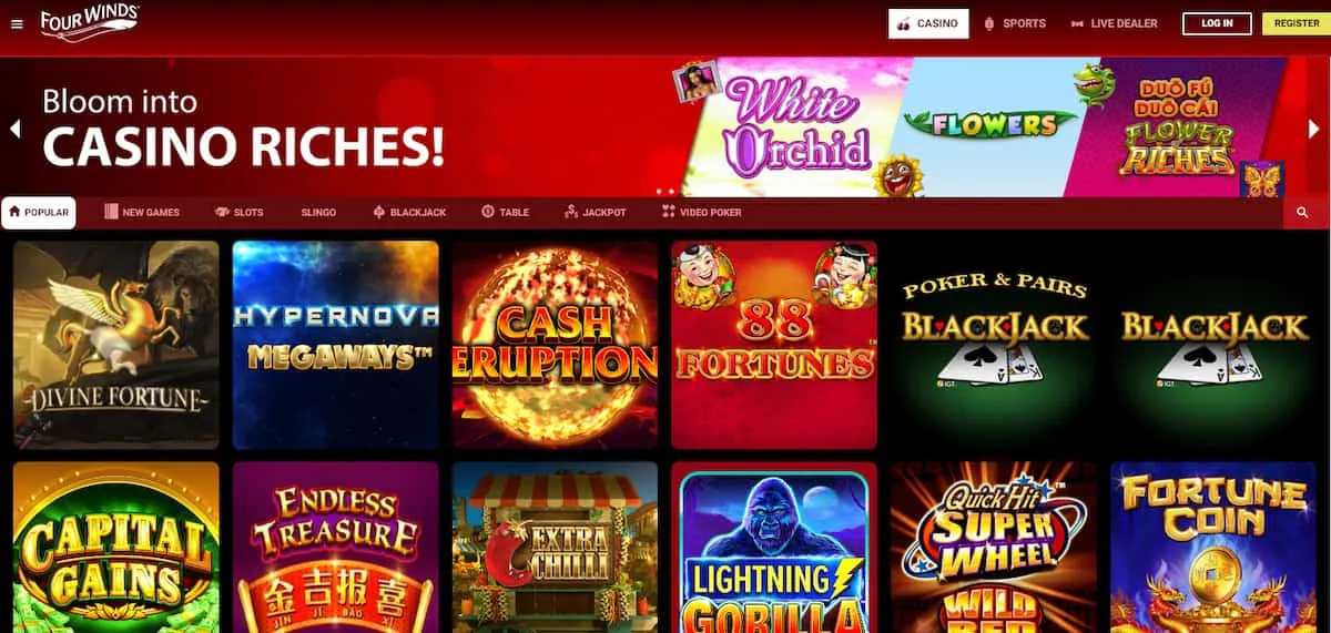 Four Winds Casino Games