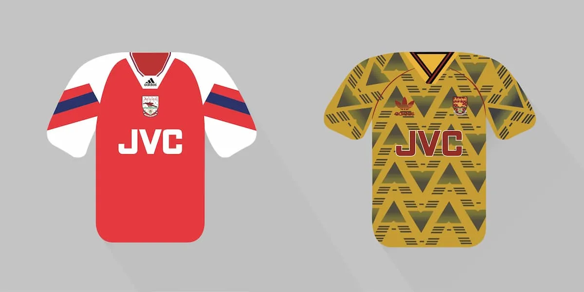 Arsenal home jersey 1992-93