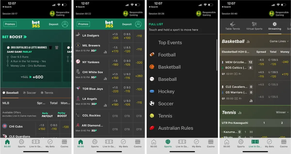 Bet365 Review Mobile App