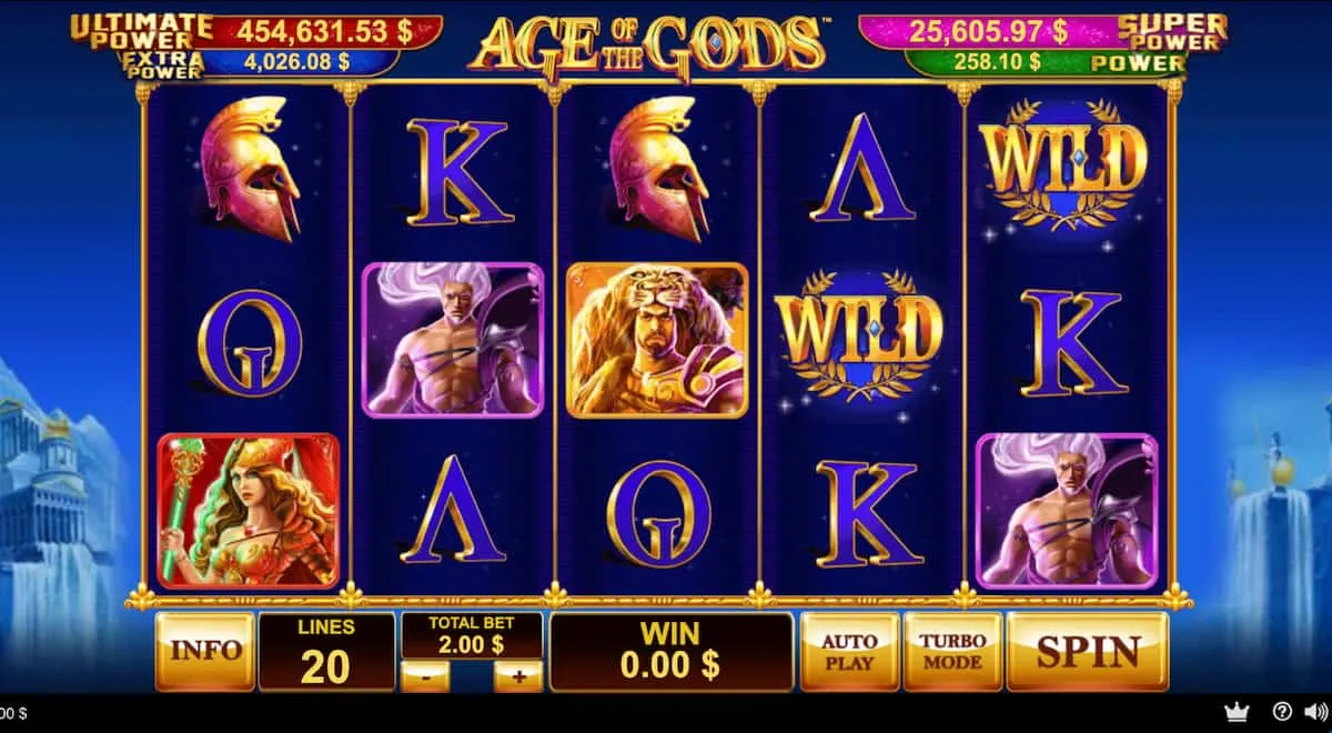 Age of the Gods Playtech Casinos
