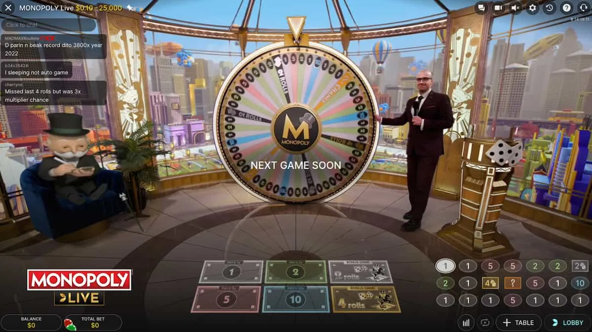 Monopoly Live Evolution Casino