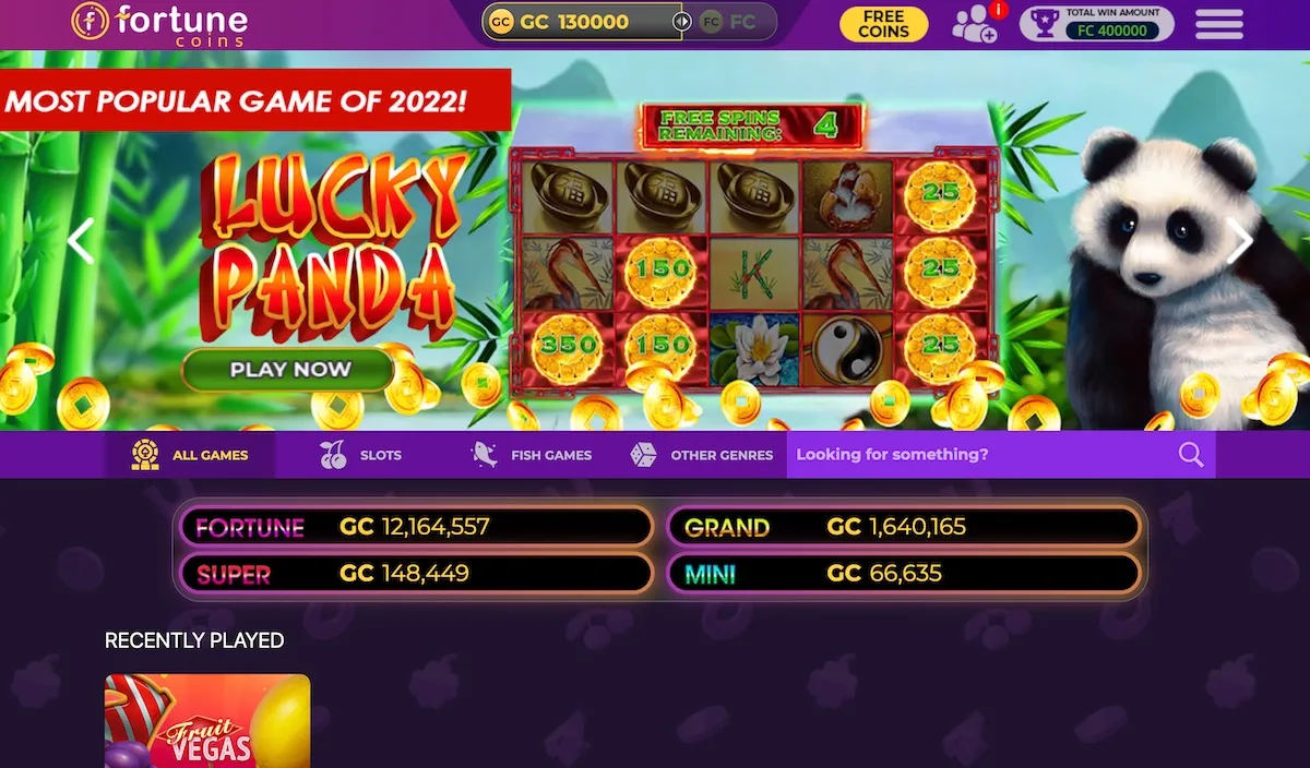 Sites Like Wow Vegas Casino: Fortune Coins