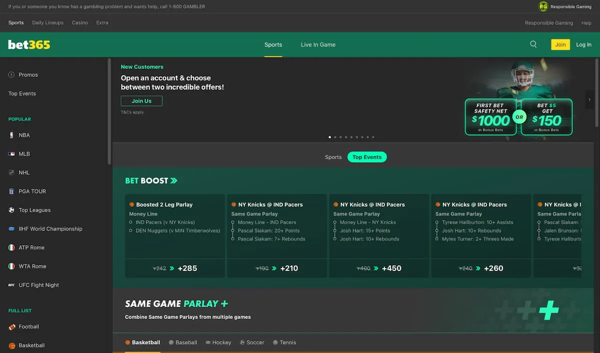 bet365 Chime Betting Site