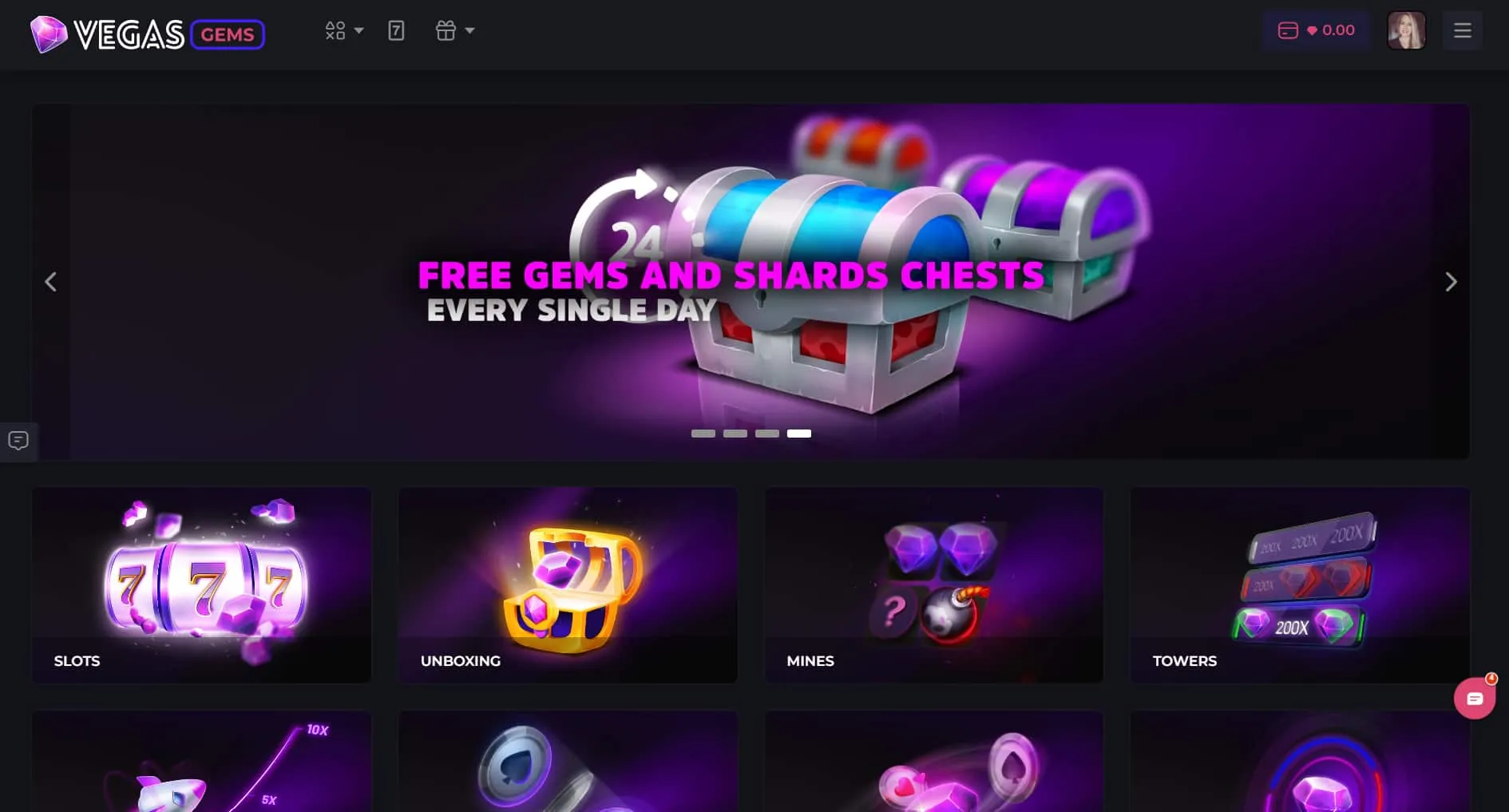 Vegas Gems Free Gems and Shards Chests