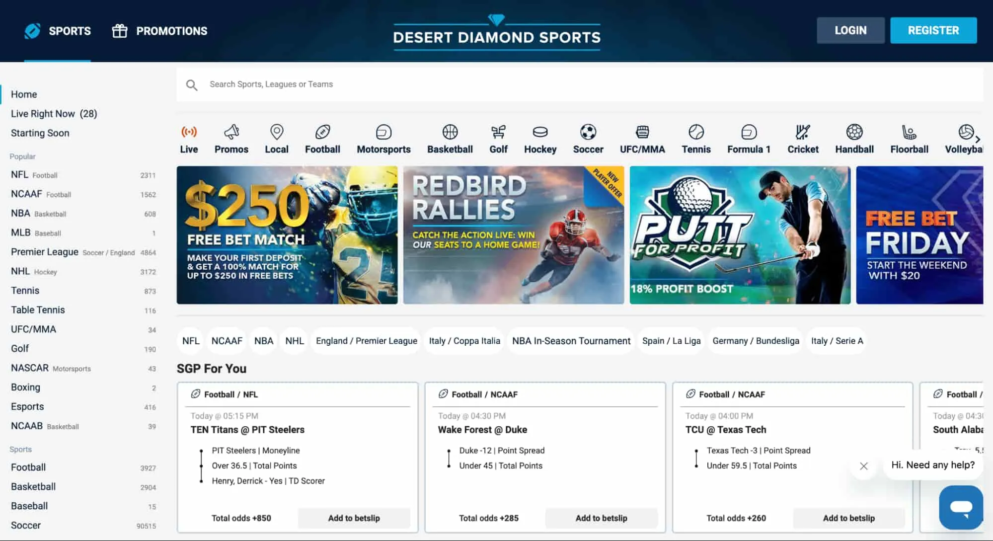 Desert Diamond Sportsbook Arizona