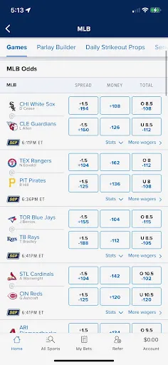 FanDuel MLB Betting