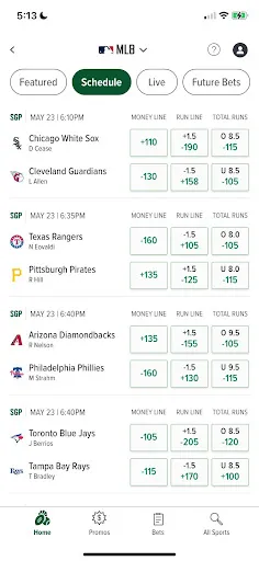 Caesars MLB Betting