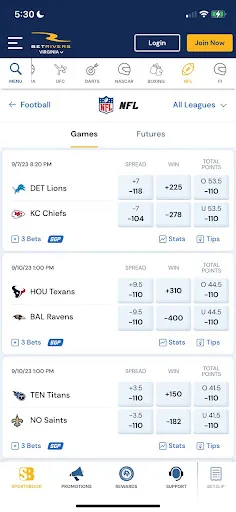 NFL BetRivers