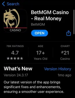 BetMGM Casino App