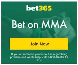 bet365 bet on MMA