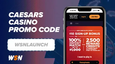 Caesars Casino Promo Code WSNLAUNCH - $10 Sign-Up Bonus + $1,000 Deposit Match