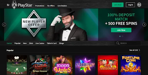 Best New Online Casinos PlayStar