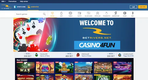 BetRivers.net Casino Games