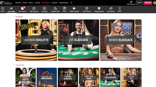 Live Dealer Casino Borgata Casino