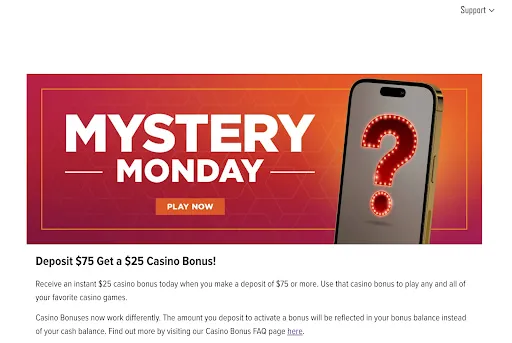 Caesars Palace Online Casino Mystery Monday