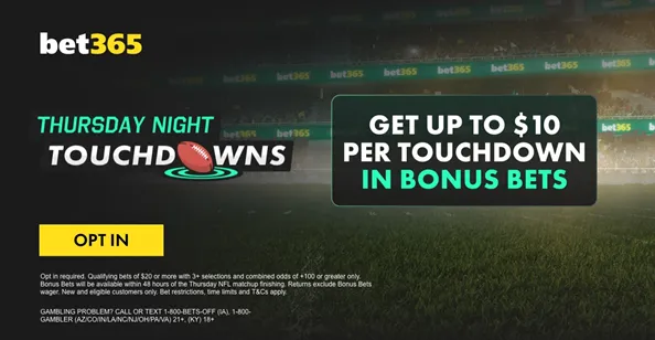 bet365 Offer TNF Touchdowns