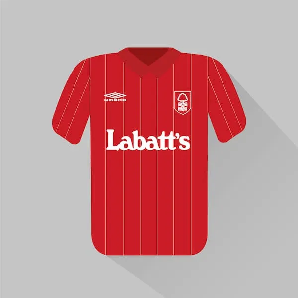 Nottingham Forest home jersey 1992-93