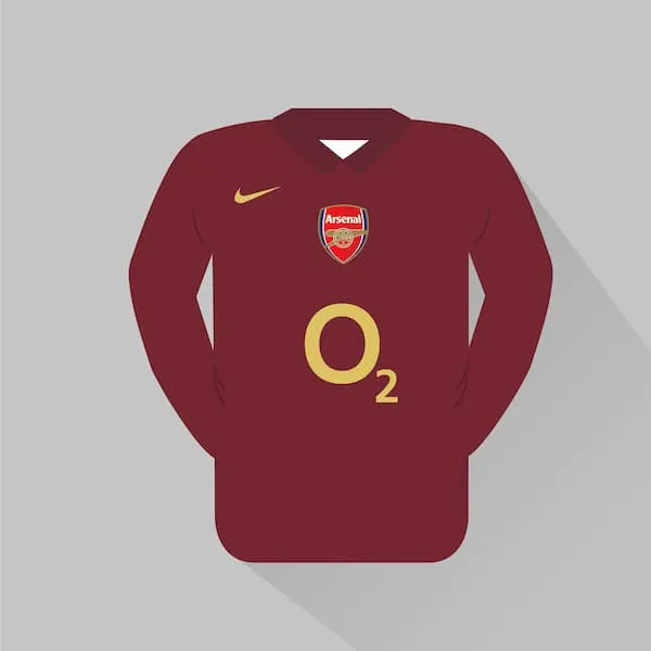 Arsenal home jersey 2005-06