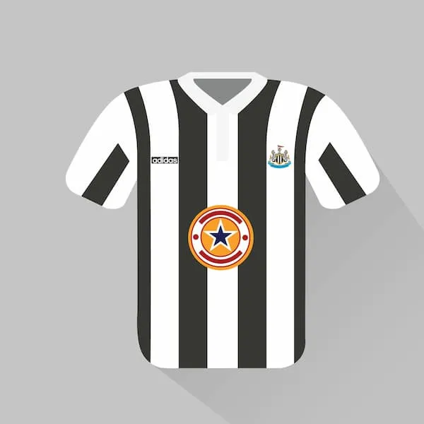 Newcastle United home jersey 1995-96