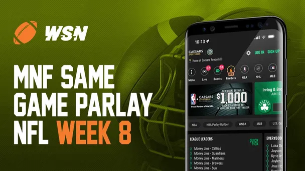 Chiefs vs. Commanders Same Game Parlay MNF Week 8: Commanders Head Into KC Without Jayden Daniels