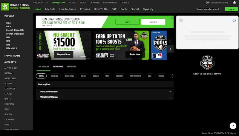 DraftKings Sportsbook Bank Transfer Betting Site