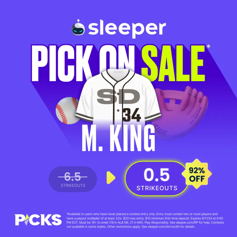 Michael King Sleeper DFS Promo