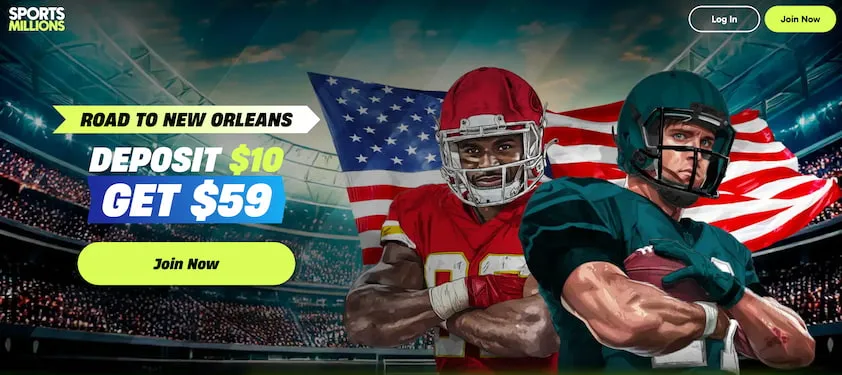 Sports Millions Super Bowl bonus offer